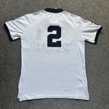 Back design of men's white polo – Dubai collection