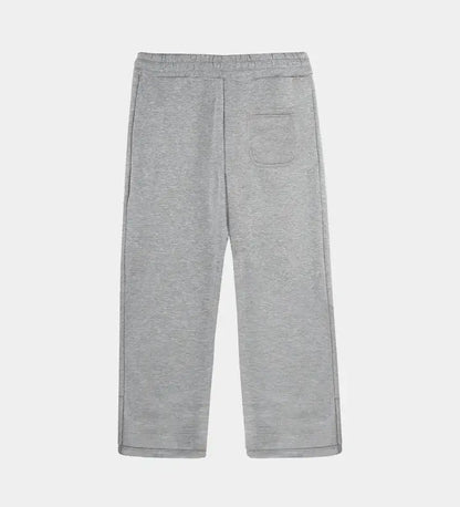 Close-up Setamoda Flare Joggers Grey – ribbed waist detail